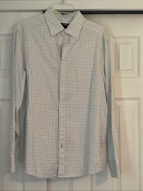 Claiborne and Eddie Bauer WhitePlaid Dress Shirts.